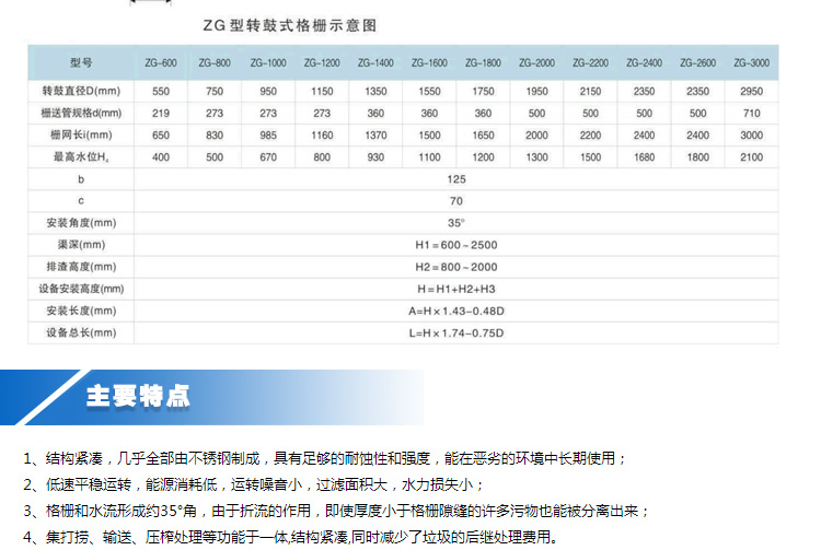 转鼓式格栅除污机